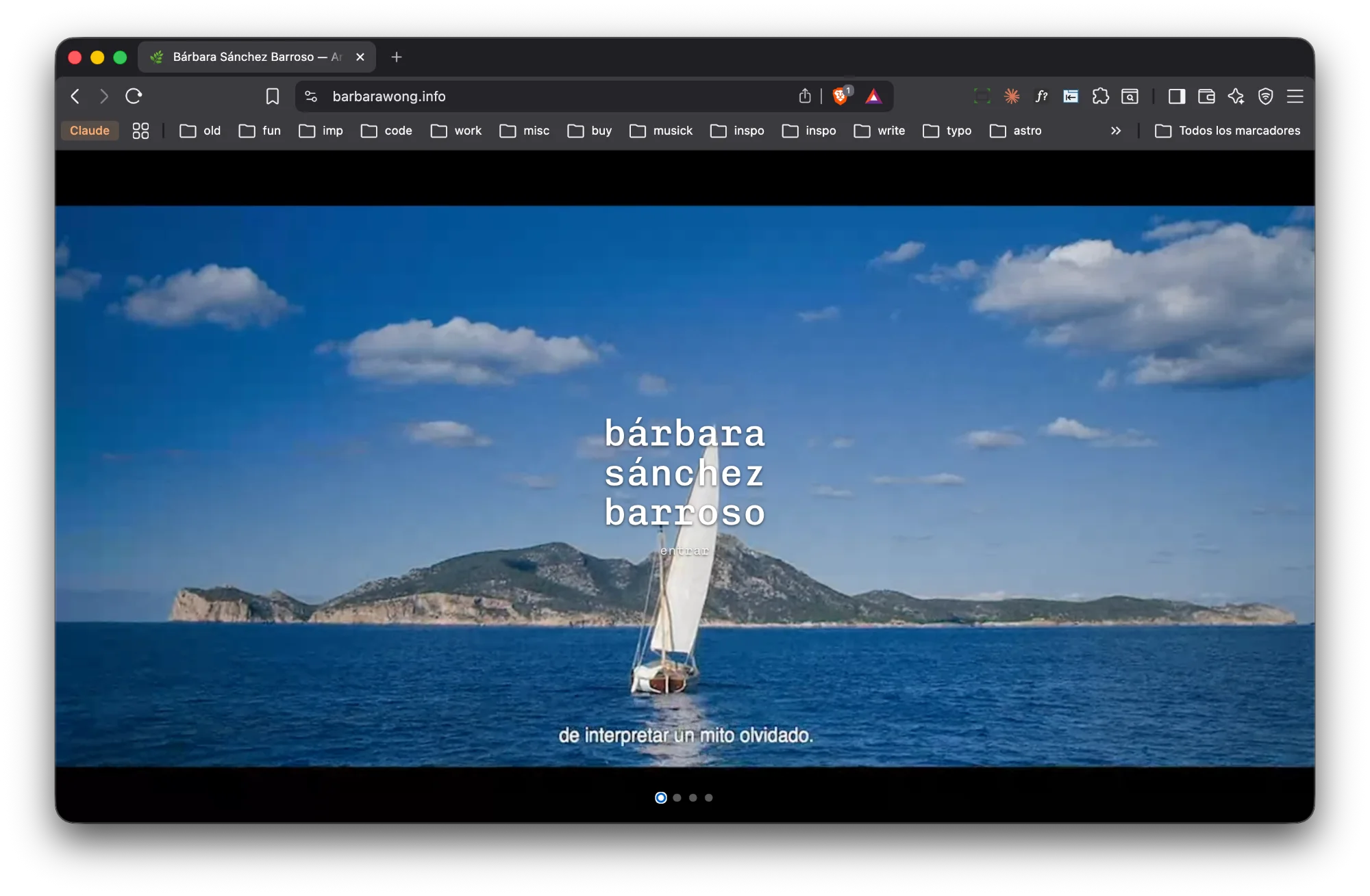 barbara wong — web diseñada por meowrhino studio, Barcelona