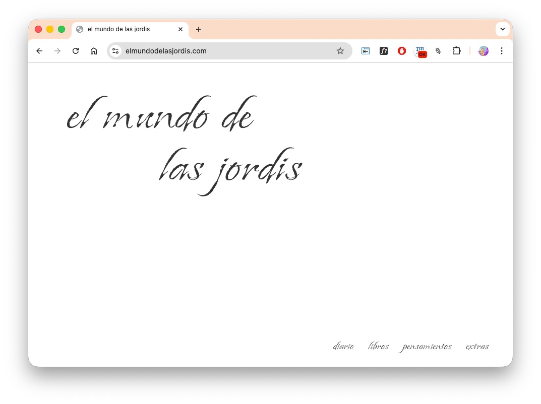 el mundo de las jordis — web diseñada por meowrhino studio, Barcelona