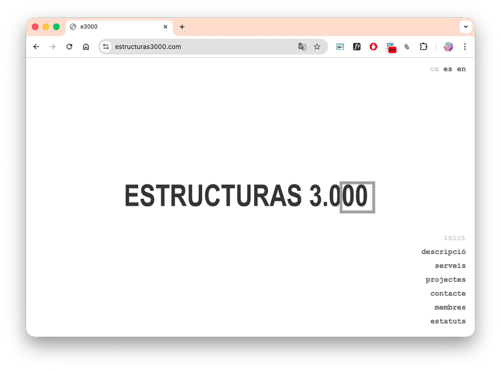 estructuras3000 — web diseñada por meowrhino studio, Barcelona