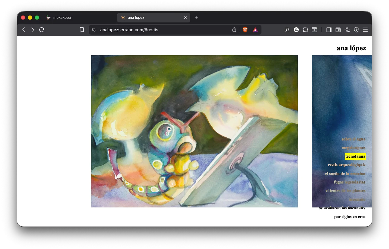mokakopaTwins — web diseñada por meowrhino studio, Barcelona