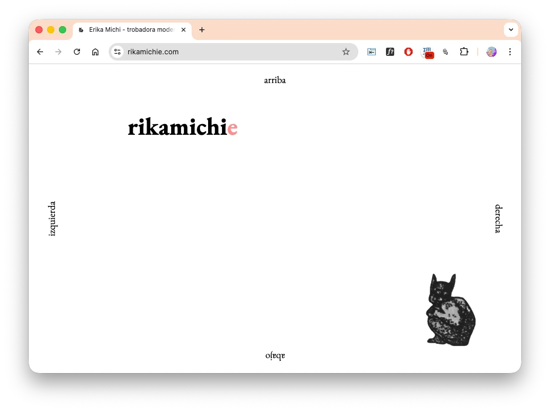 rikamichie — web diseñada por meowrhino studio, Barcelona