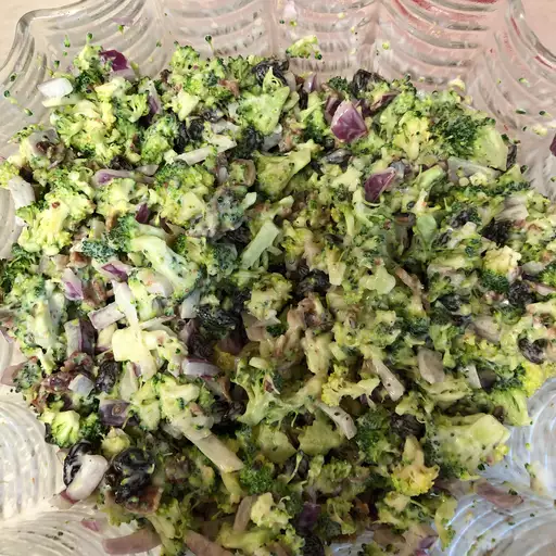 look at this broccoli salad!