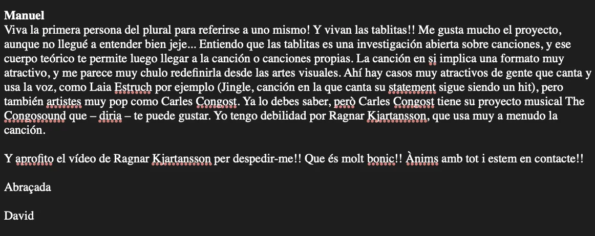 armengol sobre las tablitas